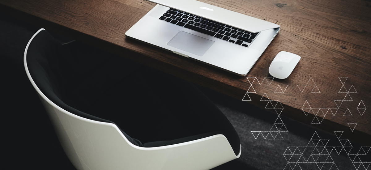 Empty office chair and desk